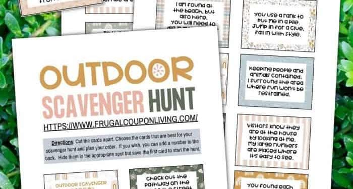 Fun Outdoor Scavenger Hunt For Kids - Garden